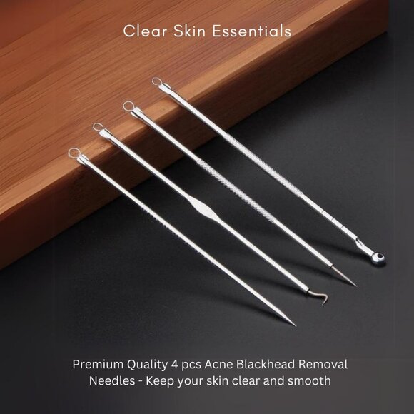 12 Piece Makeup Brush Set With Case & 4 pcs Acne Blackhead Removal Needles Pack - Picture 7 of 9